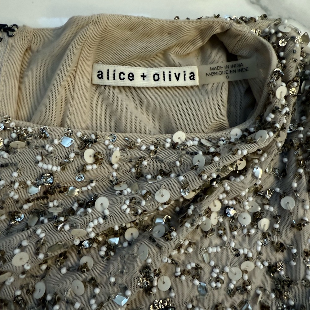 Alice And Olivia Matching Sequin Set In Champagne - image 3